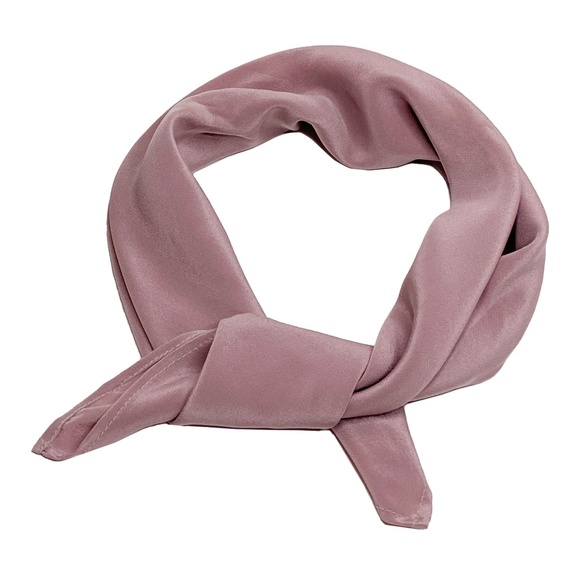 NWT SILKLETTE  Blush Crush 100% Fine Silk Kerchief Scarf ROSE CHAMPAGNE - Picture 5 of 8